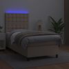 vidaXL &Kappa;&rho;&epsilon;&beta;ά&tau;&iota; Boxspring &Sigma;&tau;&rho;ώ&mu;&alpha;&LED &Kappa;&alpha;&pi;&omicron;&upsilon;&tau;&sigma;ί&nu;&omicron; 100x200 &epsilon;&kappa;. &Sigma;&upsilon;&nu;&theta;. &Delta;έ&rho;&mu;&alpha;