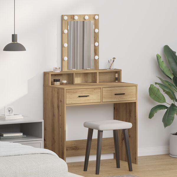 vidaXL Τραπέζι περιποίησης Καφέ 79 x 41 x 140 εκ. Επεξεργασμένο ξύλο