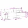 vidaXL Καναπές 2 pcs Καφέ 221 x 78 x 80 εκ Τεχνητό δέρμα