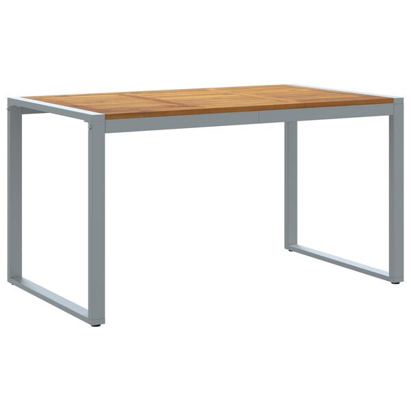 vidaXL Τραπέζι Κήπου Με Πόδια σε Σχήμα U 140x80x75 εκ. Μασίφ Ακακία