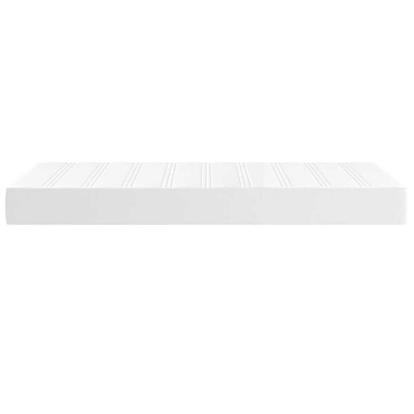 vidaXL Στρώμα με Pocket Springs Λευκό 120x190x20 εκ. Συνθετικό Δέρμα