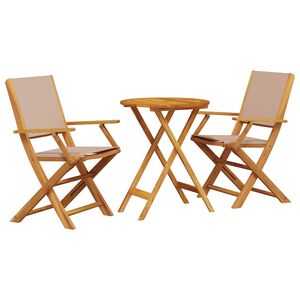 vidaXL &Sigma;&epsilon;&tau; &Epsilon;&pi;ί&pi;&lambda;&omega;&nu; Bistro 3 &tau;&epsilon;&mu;. Taupe Ύ&phi;&alpha;&sigma;&mu;&alpha;/&Mu;&alpha;&sigma;ί&phi; &Pi;&epsilon;ύ&kappa;&omicron;&upsilon;