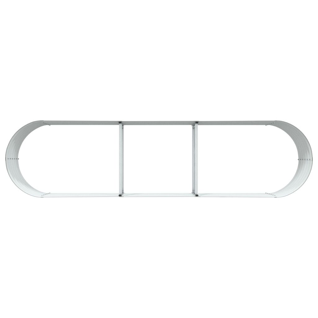 vidaXL Υψωμένο Κρεβάτι Κήπου Πράσινο 320x80x44 εκ. Γαλβανισμένο Ατσάλι