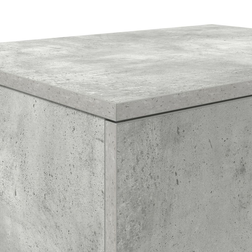 Ντουλάπι αποθήκευσης vidaXL Γκρι Σκυρόδεμα 118x41x40 εκ. Κατασκευασμένο από ξύλο μηχανής