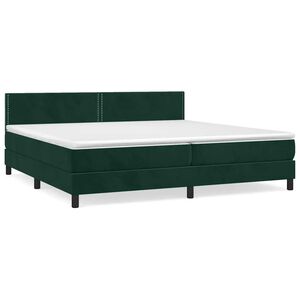 vidaXL &Kappa;&rho;&epsilon;&beta;ά&tau;&iota; Boxspring &mu;&epsilon; &Sigma;&tau;&rho;ώ&mu;&alpha; &Sigma;&kappa;&omicron;ύ&rho;&omicron; &Pi;&rho;ά&sigma;&iota;&nu;&omicron; 200x200&epsilon;&kappa;. &Beta;&epsilon;&lambda;&omicron;ύ&delta;&iota;&nu;&omicron;