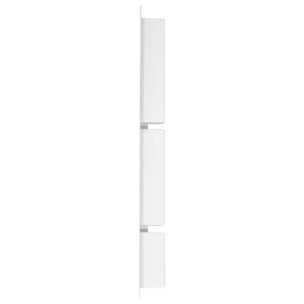 vidaXL Ράφι Ντουζιέρας με 3 Τμήματα Λευκό Ματ 41 x 99 x 9 εκ.