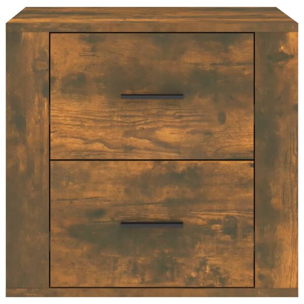 vidaXL Κομοδίνο Καπνιστή Δρυς 50 x 39 x 47 εκ.