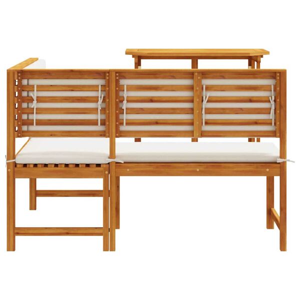 vidaXL Σετ Παγκάκι Κήπου 2 pcs Καφέ Μασίφ ξύλο ακακίας