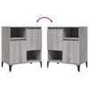 vidaXL Ντουλάπι 2 τεμ. Γκρι Sonoma 60x35x70 εκ. από Επεξεργασμένο Ξύλο