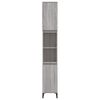 vidaXL Ντουλάπι Μπάνιου Γκρι Sonoma 30x30x190 εκ. Επεξεργασμένο Ξύλο