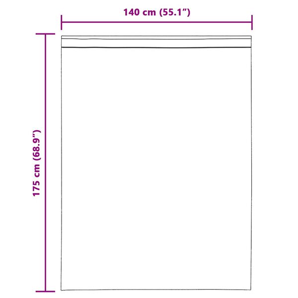 vidaXL Κουρτίνες Voile με βρόχους 2 τεμάχια Τερακότα 140x175 cm