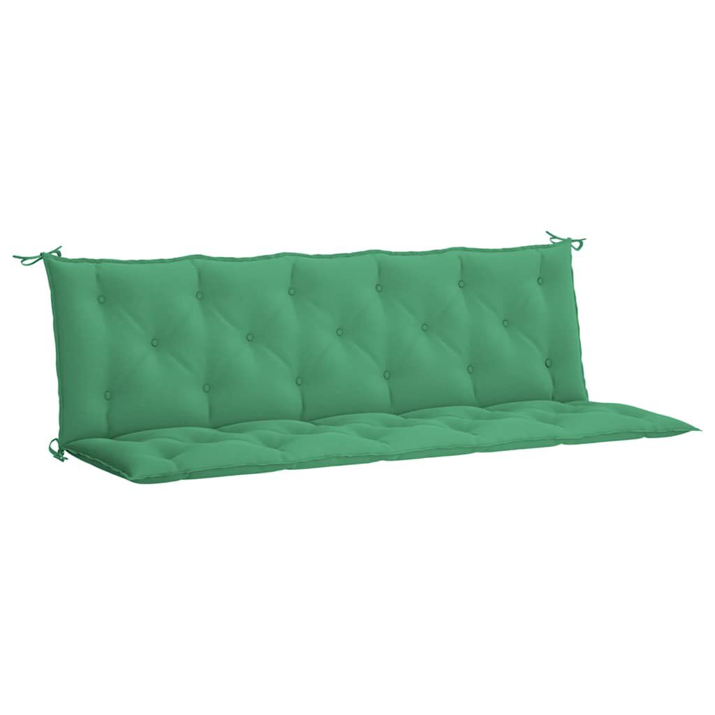 vidaXL Μαξιλάρι Πάγκου Κήπου Πράσινο 180x(50+50)x7 εκ. Ύφασμα Oxford