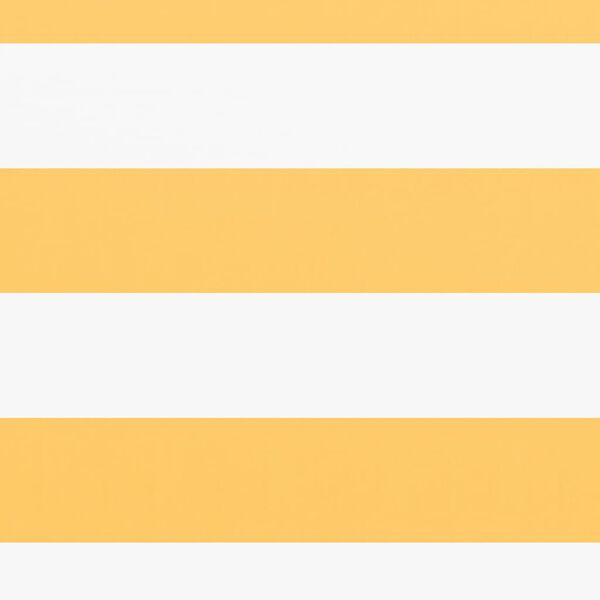 vidaXL Διαχωριστικό Βεράντας Λευκό/Κίτρινο 75 x 600 εκ. Ύφασμα Oxford