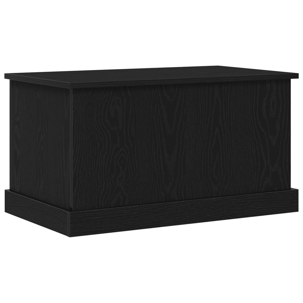 vidaXL Κουτί Αποθήκευσης Μαύρο Δρυς 70x40x38 εκ. Κατασκευασμένο Ξύλο