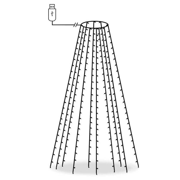 Χριστουγεννιάτικα Λαμπάκια Χταπόδι με 250 LED 250 εκ.