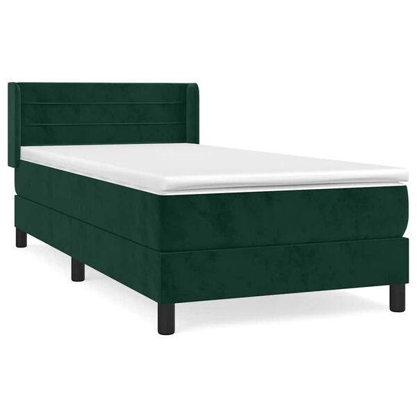 vidaXL &Kappa;&rho;&epsilon;&beta;ά&tau;&iota; Boxspring &mu;&epsilon; &Sigma;&tau;&rho;ώ&mu;&alpha; &Sigma;&kappa;&omicron;ύ&rho;&omicron; &Pi;&rho;ά&sigma;&iota;&nu;&omicron; 90x200 &epsilon;&kappa;. &Beta;&epsilon;&lambda;&omicron;ύ&delta;&iota;&nu;&omicron;