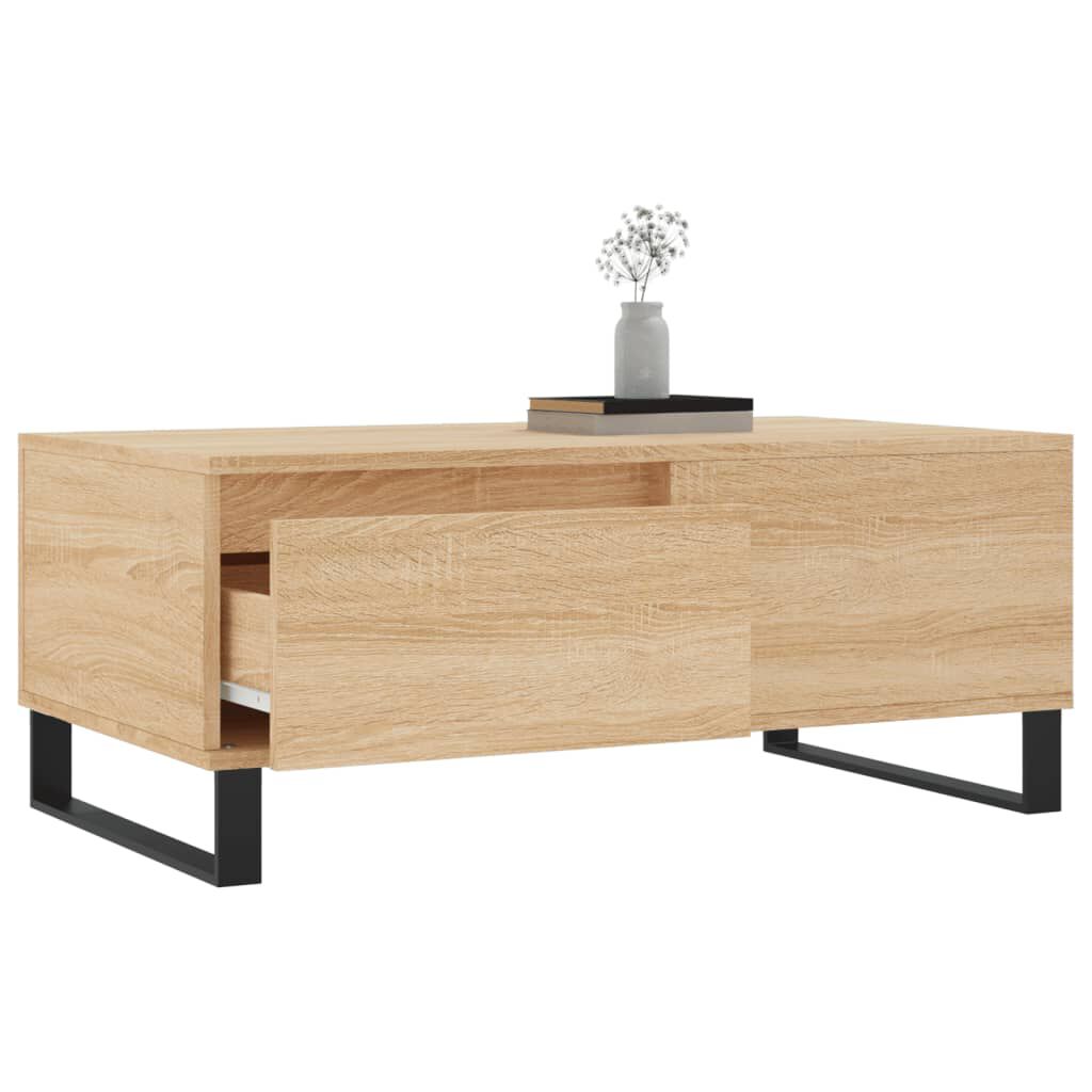 vidaXL Τραπεζάκι Σαλονιού Sonoma Δρυς 90x50x36,5 εκ. Επεξεργασμ. Ξύλο