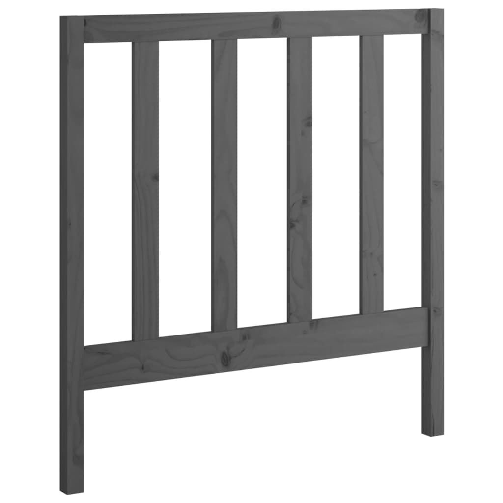 vidaXL Καναπές Κρεβάτι Συρόμενος Γκρι 2x(90x200) εκ. Μασίφ Ξύλο Πεύκου