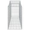 vidaXL Συρματοκιβώτιο Τοξωτό 200x50x80/100εκ. από Γαλβανισμένο Χάλυβα