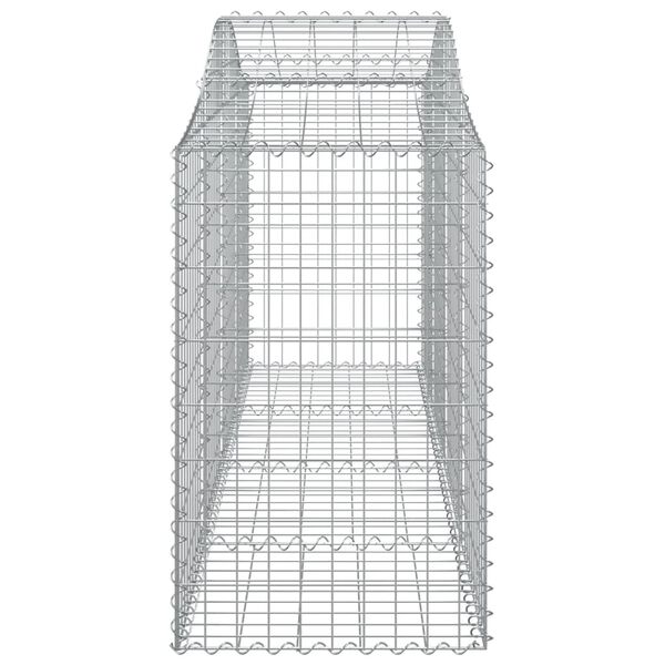 vidaXL Συρματοκιβώτιο Τοξωτό 200x50x80/100εκ. από Γαλβανισμένο Χάλυβα