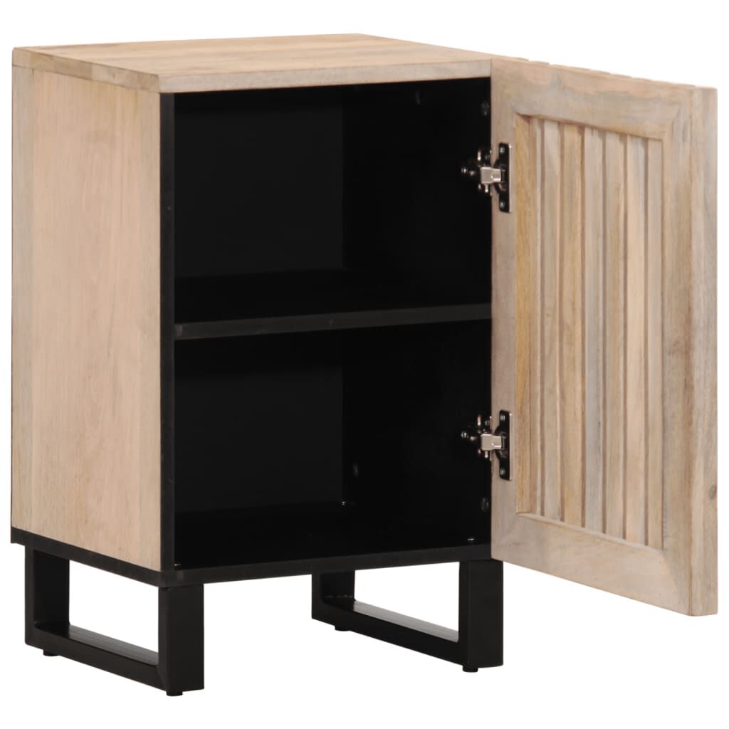 vidaXL Ντουλάπι Μπάνιου 38x34x58 εκ. από Μασίφ Ξύλο Μάνγκο