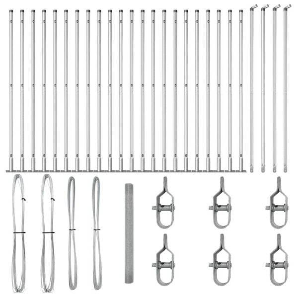 vidaXL &Sigma;&tau;ύ&lambda;&omicron;&sigmaf; &Pi;&epsilon;&rho;&iota;&phi;&rho;ά&xi;&epsilon;&omega;&nu; &Alpha;&sigma;&eta;&mu;ί 50 x 1,5 &mu; (19 x 19 mm &delta;ί&chi;&tau;&upsilon;) &Alpha;&tau;&sigma;ά&lambda;&iota;