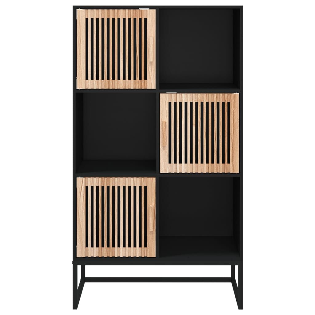 vidaXL Ντουλάπι Μαύρο 70 x 35 x 125 εκ. από Επεξεργασμένο Ξύλο
