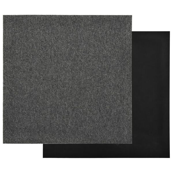 vidaXL Μοκέτα Πλακάκι 20 τεμ. Ανθρακί 5 μ² 50x50 εκ.