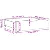vidaXL Συρτάρια Κρεβατιού με Ροδάκια 2 τεμ. 65x55x17 εκ. Μασίφ Πεύκο