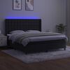 vidaXL &Kappa;&rho;&epsilon;&beta;ά&tau;&iota; Boxspring &mu;&epsilon; &Sigma;&tau;&rho;ώ&mu;&alpha; & LED &Mu;&alpha;ύ&rho;&omicron; 180x200 &epsilon;&kappa;. &Beta;&epsilon;&lambda;&omicron;ύ&delta;&iota;&nu;&omicron;