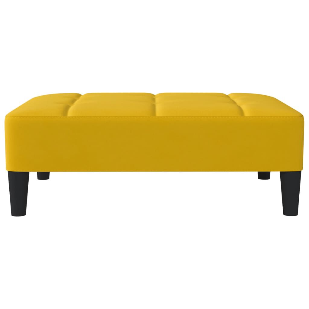 vidaXL Υποπόδιο Κίτρινο 78 x 56 x 32 εκ. Βελούδινο