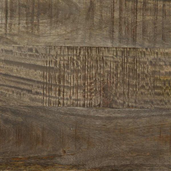 vidaXL κομοδίνο ντουλάπι ανοιχτό γκρι 40x33x46 cm μασίφ ξύλο Mango