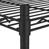 vidaXL Ραφιέρα 3 Επιπέδων με Τροχούς Μαύρη 60x35x81 εκ. 150 κ.