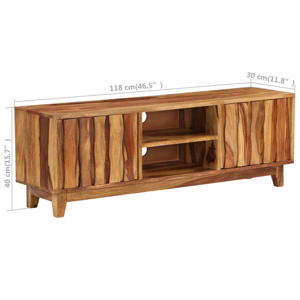 vidaXL Έπιπλο Τηλεόρασης 118 x 30 x 40 εκ. από Μασίφ Ξύλο Ακακίας