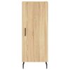 vidaXL Μπουφές Sonoma δρυς 34,5 x 34 x 180 εκ. από Επεξεργασμένο Ξύλο