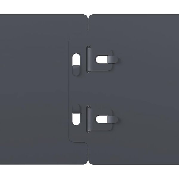 vidaXL Περιφράξεις γκαζόν 10 τεμάχια Ανθρακί από χάλυβα ψυχρής έλασης