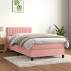 vidaXL &Kappa;&rho;&epsilon;&beta;ά&tau;&iota; Boxspring &mu;&epsilon; &Sigma;&tau;&rho;ώ&mu;&alpha; &Rho;&omicron;&zeta; 80 x 200 &epsilon;&kappa;. &Beta;&epsilon;&lambda;&omicron;ύ&delta;&iota;&nu;&omicron;