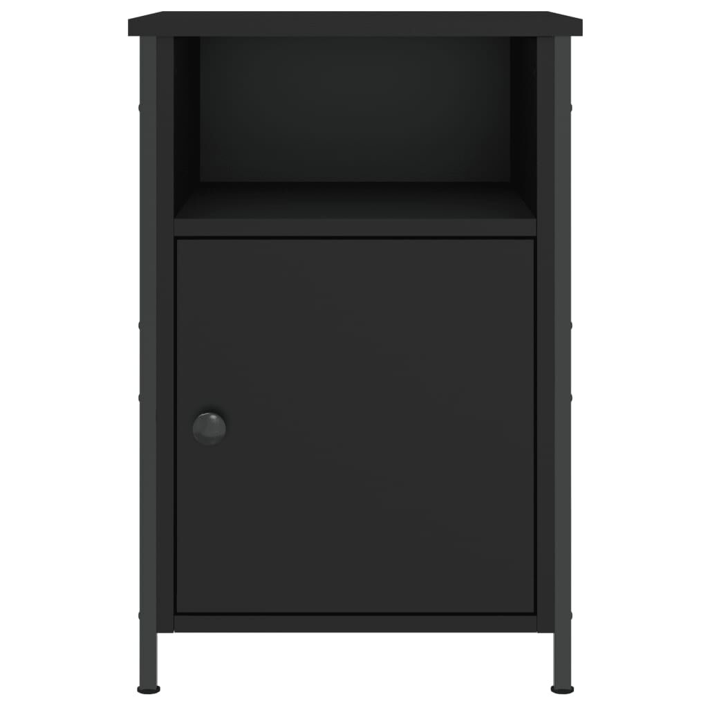 vidaXL Κομοδίνα 2 τεμ. Μαύρα 40 x 42 x 60 εκ. από Επεξεργασμένο Ξύλο