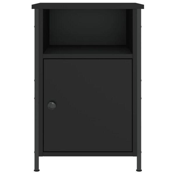 vidaXL Κομοδίνα 2 τεμ. Μαύρα 40 x 42 x 60 εκ. από Επεξεργασμένο Ξύλο