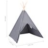 vidaXL Σκηνή Teepee Παιδική Γκρι 120x120x150 εκ. Peach Skin με Σάκο