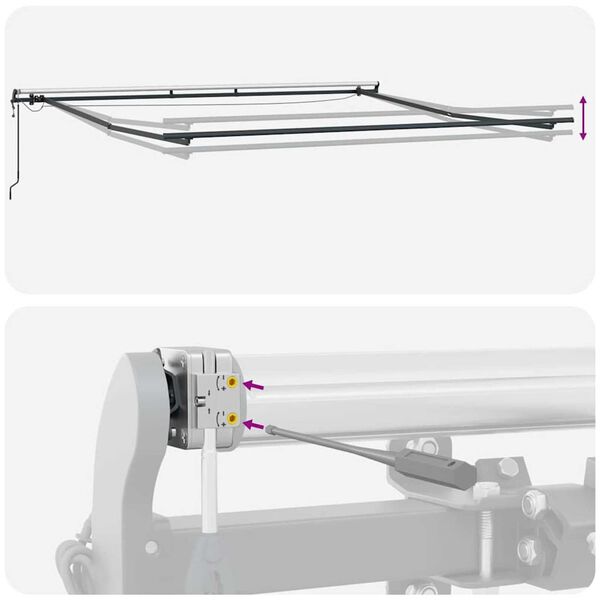 vidaXL Σκηνίτσα Αναδιπλούμενη with Ανοιχτό γκρι 400 x 350 εκ ύφασμα
