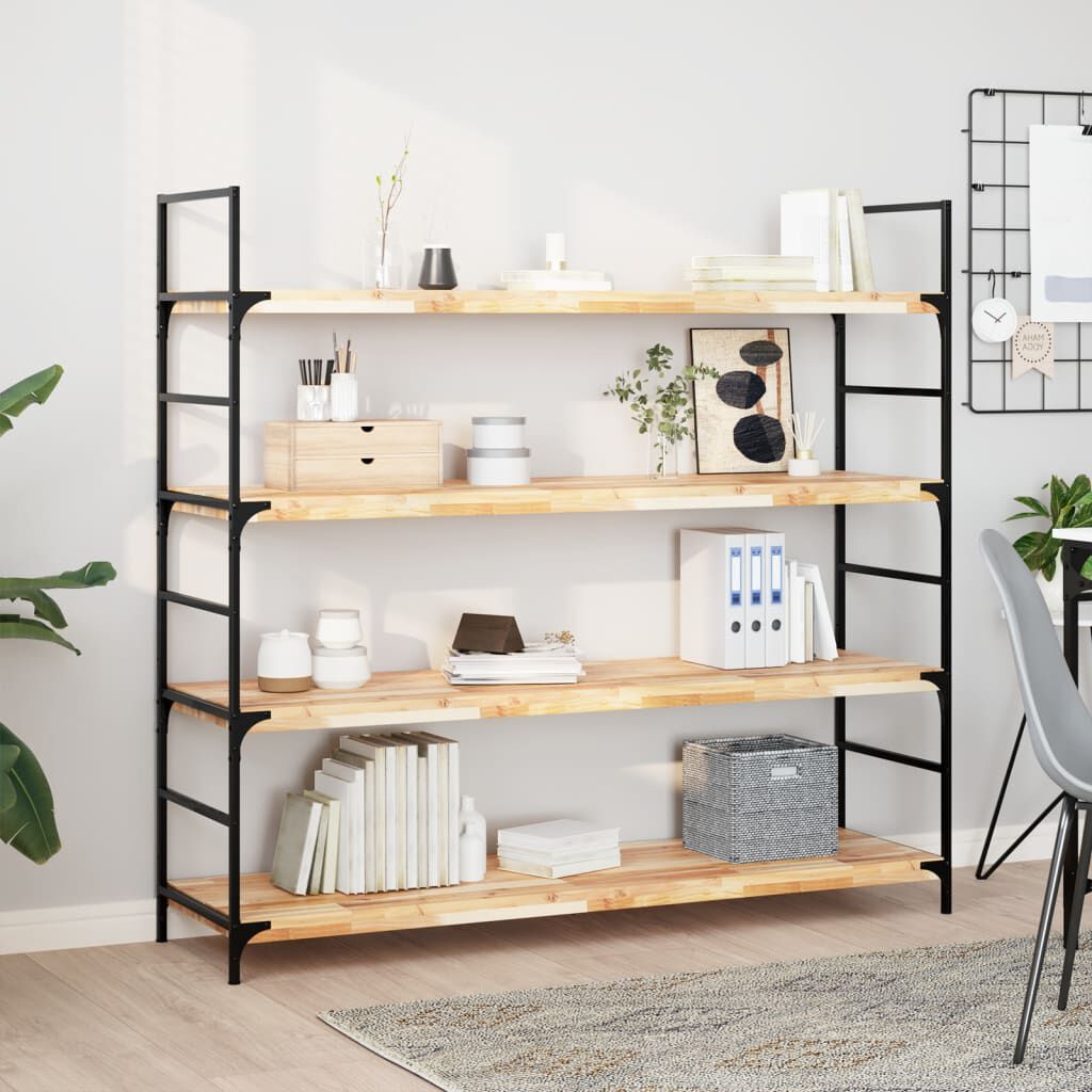 vidaXL Ράφι Κρεμαστό 140x40x4 εκ. Ακατέργαστο Μασίφ Ξύλο Ακακίας
