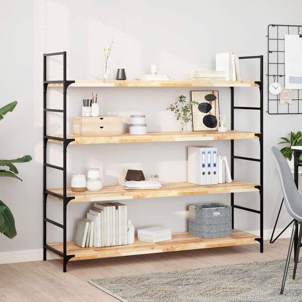 vidaXL Ράφι Κρεμαστό 140x40x4 εκ. Ακατέργαστο Μασίφ Ξύλο Ακακίας