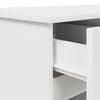 vidaXL Γραφείο με συρτάρι Λευκό 140 x 49 x 76 εκ. Επεξεργασμένο ξύλο