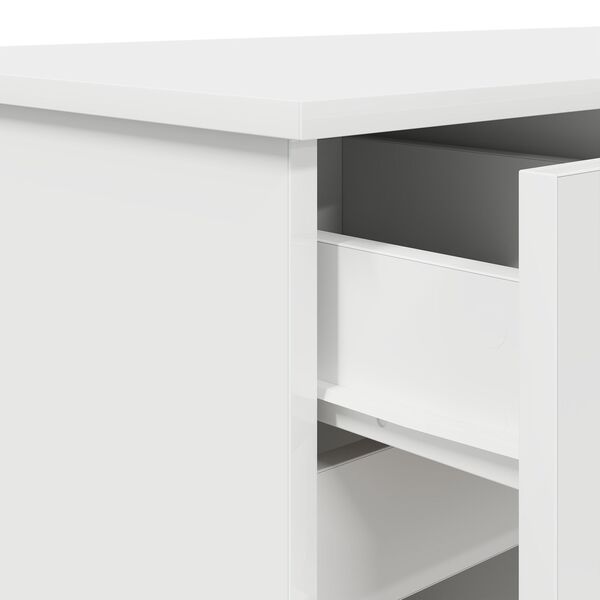 γραφείο vidaXL Λευκό 140x49x76 εκ Επεξεργασμένο ξύλο