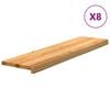 vidaXL &Pi;&alpha;&tau;ά&kappa;&iota;&alpha; &Sigma;&kappa;ά&lambda;&alpha;&sigmaf; 8 &tau;&epsilon;&mu;. &Alpha;&nu;&omicron;&iota;&chi;&tau;ό &Kappa;&alpha;&phi;έ 100x25x2 cm &Xi;ύ&lambda;&omicron; &Delta;&rho;&upsilon;ό&sigmaf;