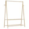 vidaXL Κρεμάστρα Ρούχων με Ράφια 132x45,5x150,5 εκ. Μπαμπού