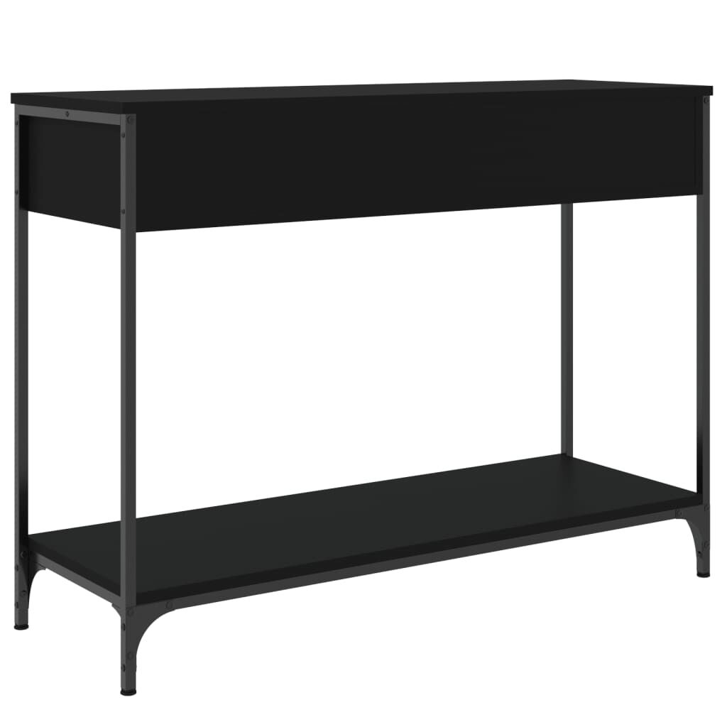 vidaXL Τραπέζι Κονσόλα Μαύρο 100 x 34 x 75 εκ. από Επεξεργ. Ξύλο