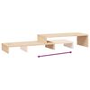 vidaXL Βάση Οθόνης (52-101) x 22 x 14 εκ. από Μασίφ Ξύλο Πεύκου