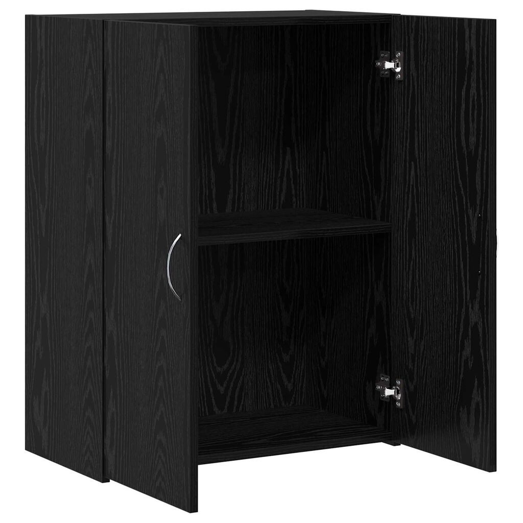 vidaXL Γραφείο Ντουλάπι Μαύρη δρυς 60 x 32 x 77.5 Επεξεργασμένο ξύλο